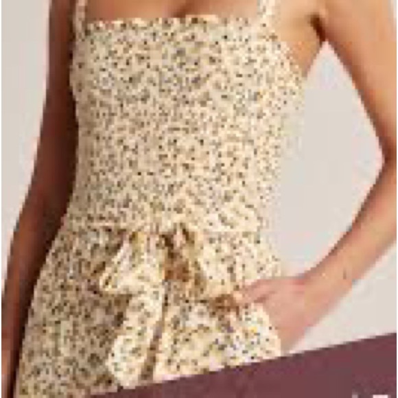 Abercrombie and fitch floral jumpsuit with tie - Picture 2 of 6